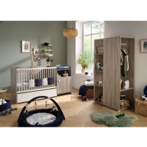 Lit bébé combiné - 120x60cm - Evolutif en 90x190cm - Babyprice Up -