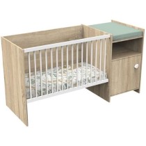 Lit bébé combiné - 120x60cm - Evolutif en 90x190cm - Babyprice Up -