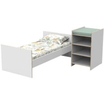 Lit bébé combiné - 120x60cm - Evolutif en 90x190cm - Babyprice Firs