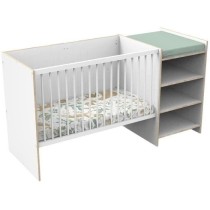 Lit bébé combiné - 120x60cm - Evolutif en 90x190cm - Babyprice Firs