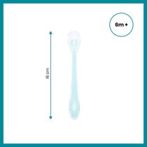 BABYMOOV Lot de 5 Cuilleres bébé 1er âge en silicone, ergonomiques,