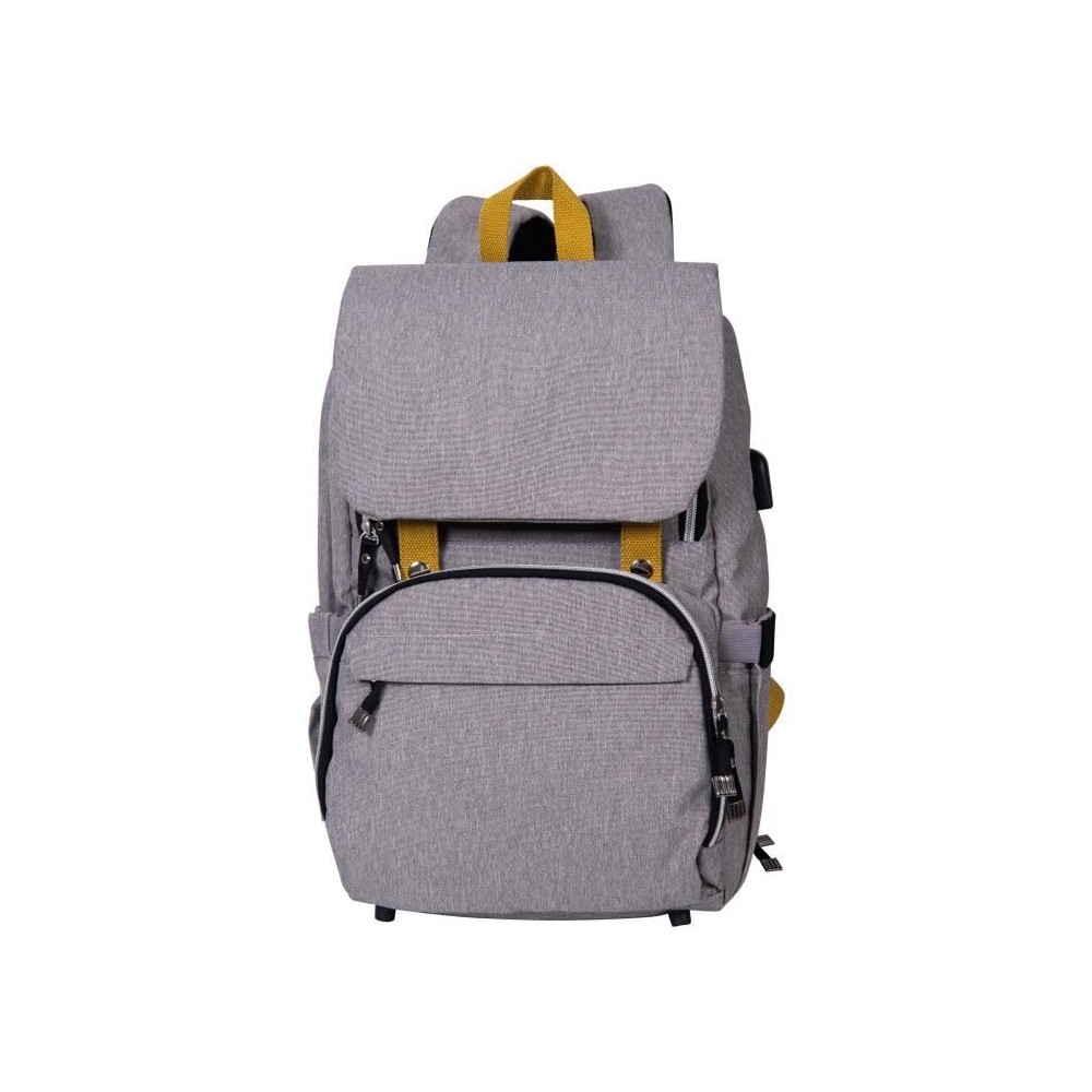 BABY ON BOARD Sac a dos a langer FREESTYLE yellowstone - gris/moutarde