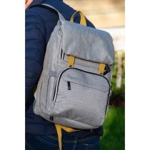 BABY ON BOARD Sac a dos a langer FREESTYLE yellowstone - gris/moutarde