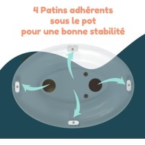 Pot bébé éducatif BAMBISOL - Couvercle et siege rabattable - Manett