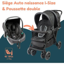 Poussette double jumeaux - BAMBISOL - Combiné Poussette Double + Sieg