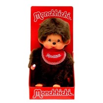 Monchhichi Garçon Bavoir Rouge 20 cm