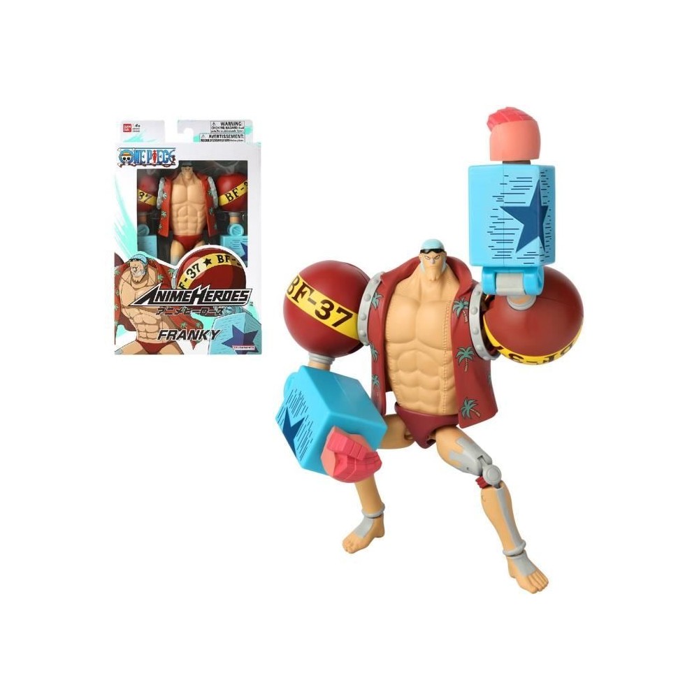 Figurine Anime Heroes - Bandai - One Piece - Franky - 17 cm