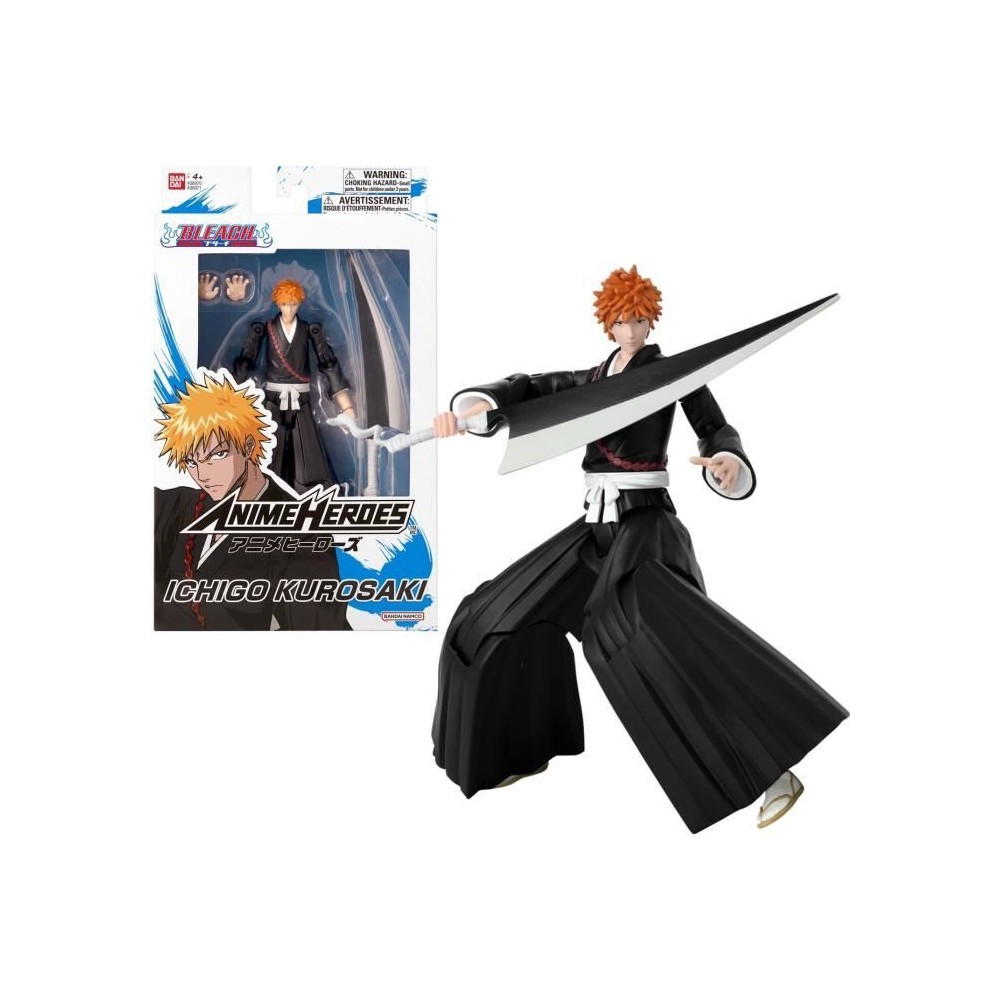 Figurine Anime Heroes 17 cm - Kurosaki Ichigo - Bleach - BANDAI