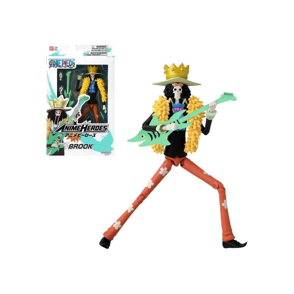 Figurine Anime Heroes - Bandai - One Piece - Brook - 17 cm