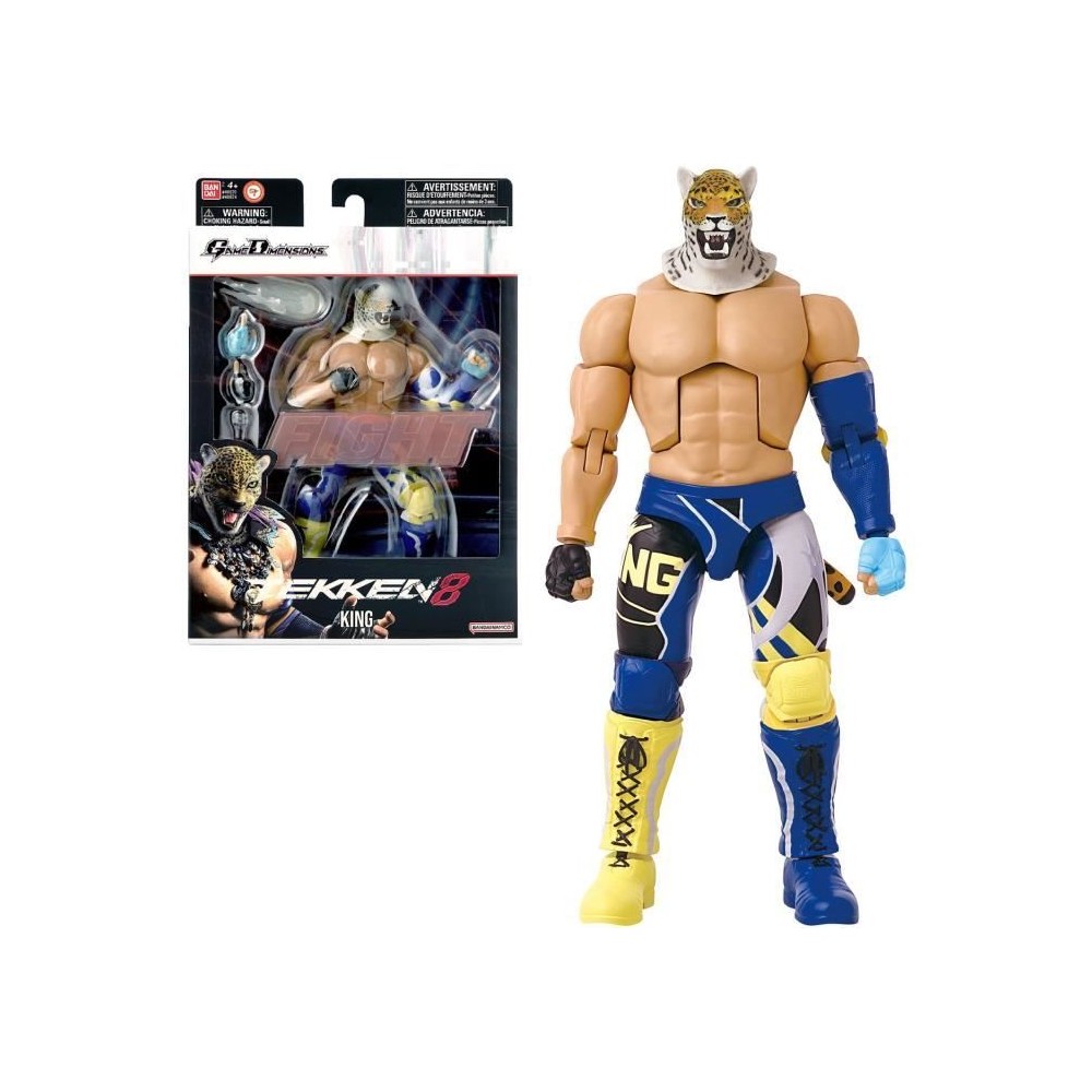 BANDAI - Tekken - Figurine d'action 17 cm - King Game Dimensions - 406