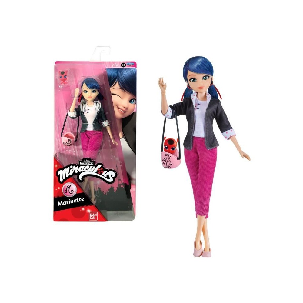 Miraculous Ladybug - Poupée mannequin 26 cm Marinette - BANDAI