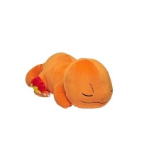 Peluche Salameche Dort 40cm - BANDAI - Pokémon - Doudou ou Oreiller p