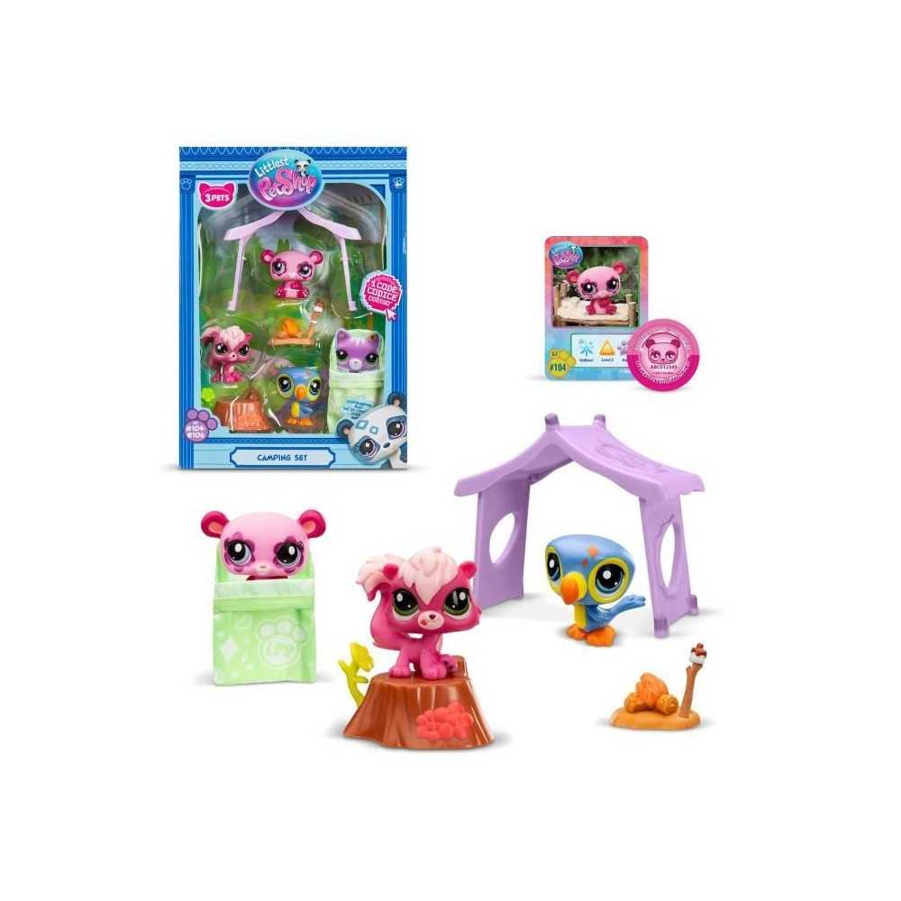 Pack a theme 3 Pets - BANDAI - Littlest Pet Shop Camping - Animaux et