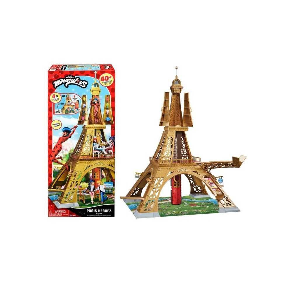 Playset deluxe Paris - BANDAI - Miraculous - Plus de 1,20 m avec acces