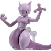 Figurine - BANDAI - Pokémon Mewtwo - 12 cm, ultra articulée et tres