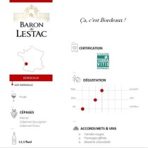 Baron de Lestac 2021 Bordeaux - Vin rouge de Bordeaux - Terra Vitis