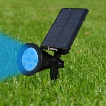 Pack de 2 Spots solaires extérieur étanches - LUMISKY - 4 LEDs color