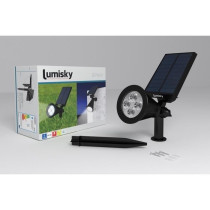 Spot solaire extérieur étanche - LUMISKY - 4 LEDs blanches - 200 Lm