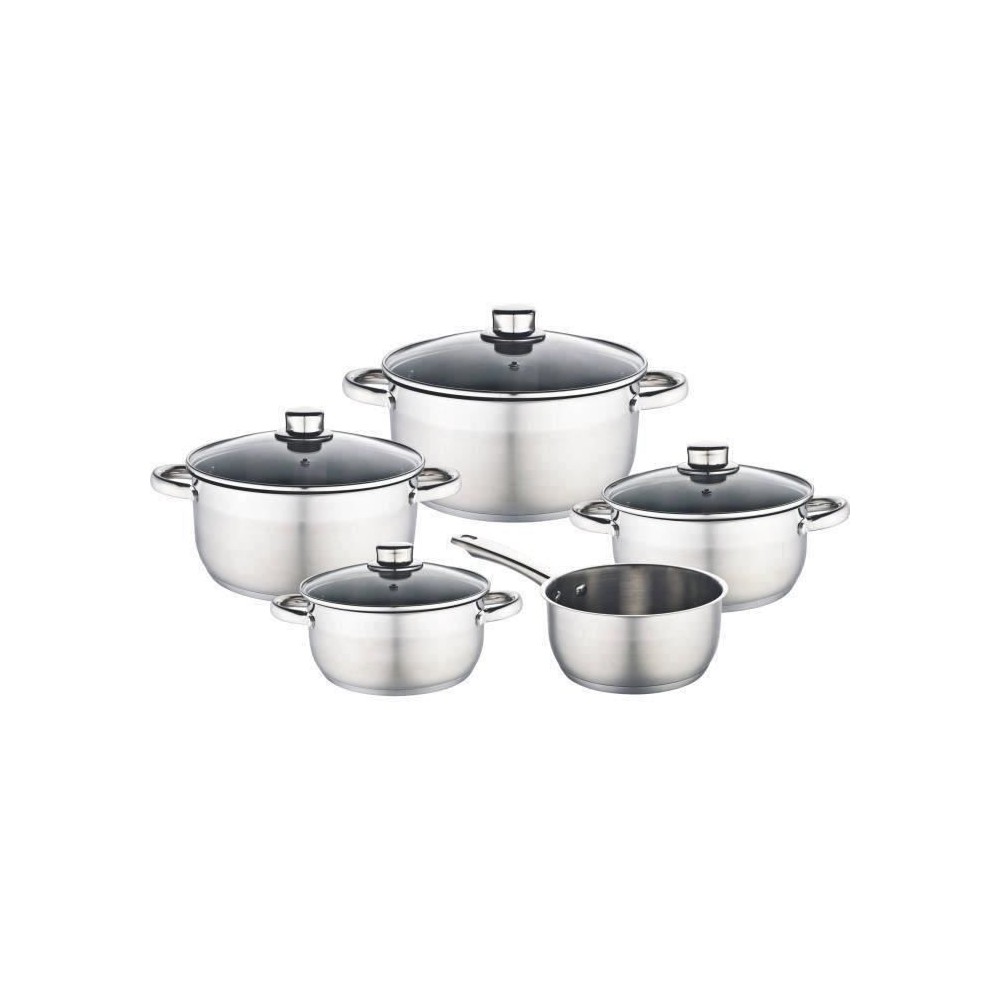 BAUMALU 341979 Batterie 9 pieces inox - Tous feux dont induction