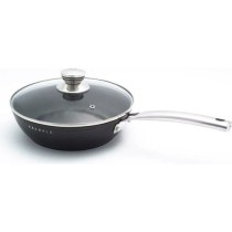 Sauteuse 28 cm + couvercle en verre BLACK EDITION