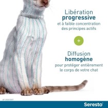 SERESTO Chat Collier Anti-Puces et Anti-Tiques - Protection 7a 8 mois