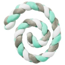 Tresse de décoration BABYCALIN - Coussin - Velours - 200 cm - Vert et