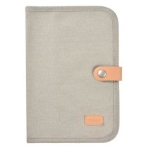 BEABA, Protege carnet de santé canvas gris perle