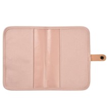 BEABA, Protege carnet de santé canvas rose poudré