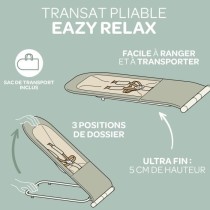 BÉABA, Transat Pliable, 3 inclinaisons en 1 Bouton, Ultra Compact et