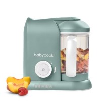 BEABA, Babycook Solo, Robot bébé 4 en 1, Cuiseur, Mixeur - Eucalyptu