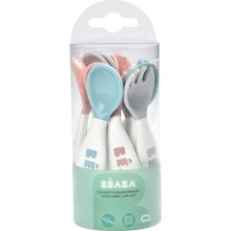 BEABA Set premiers couverts, ergonomiques, 6 cuilleres et 4 fourchette