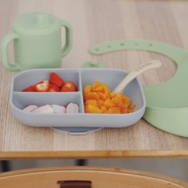 BEABA, Coffret les essentiels repas de bébé, silicone