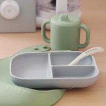 BEABA, Coffret les essentiels repas de bébé, silicone