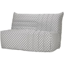 COMFORT BULTEX Banquette BZ 3 places - Tissu noir et blanc - Made in F