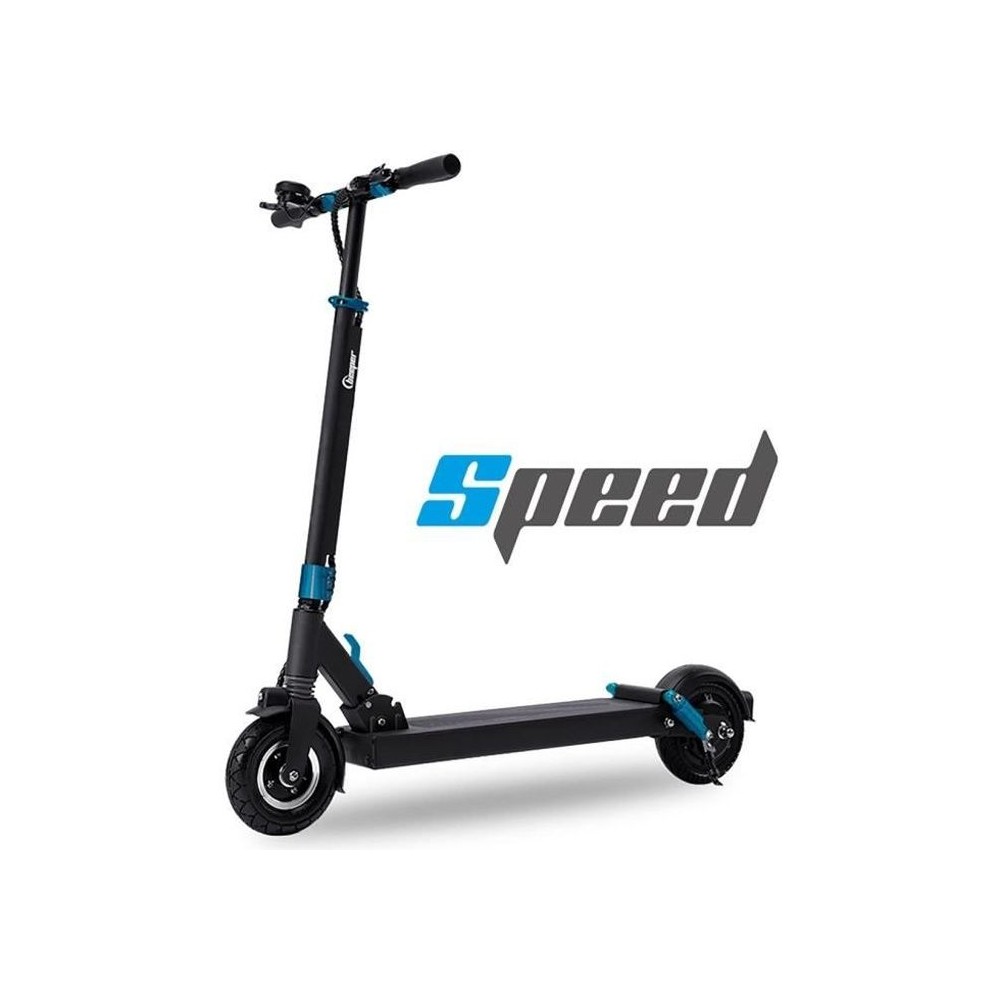 Trottinette électrique - BEEPER - SPEED - 350W 6Ah - 8 - Noir/Bleu