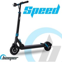 Trottinette électrique - BEEPER - SPEED - 350W 6Ah - 8 - Noir/Bleu