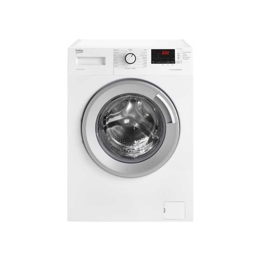 Lave-linge hublot BEKO b100 WTV9712BS1W - 9 kg - Induction - L60cm - 1