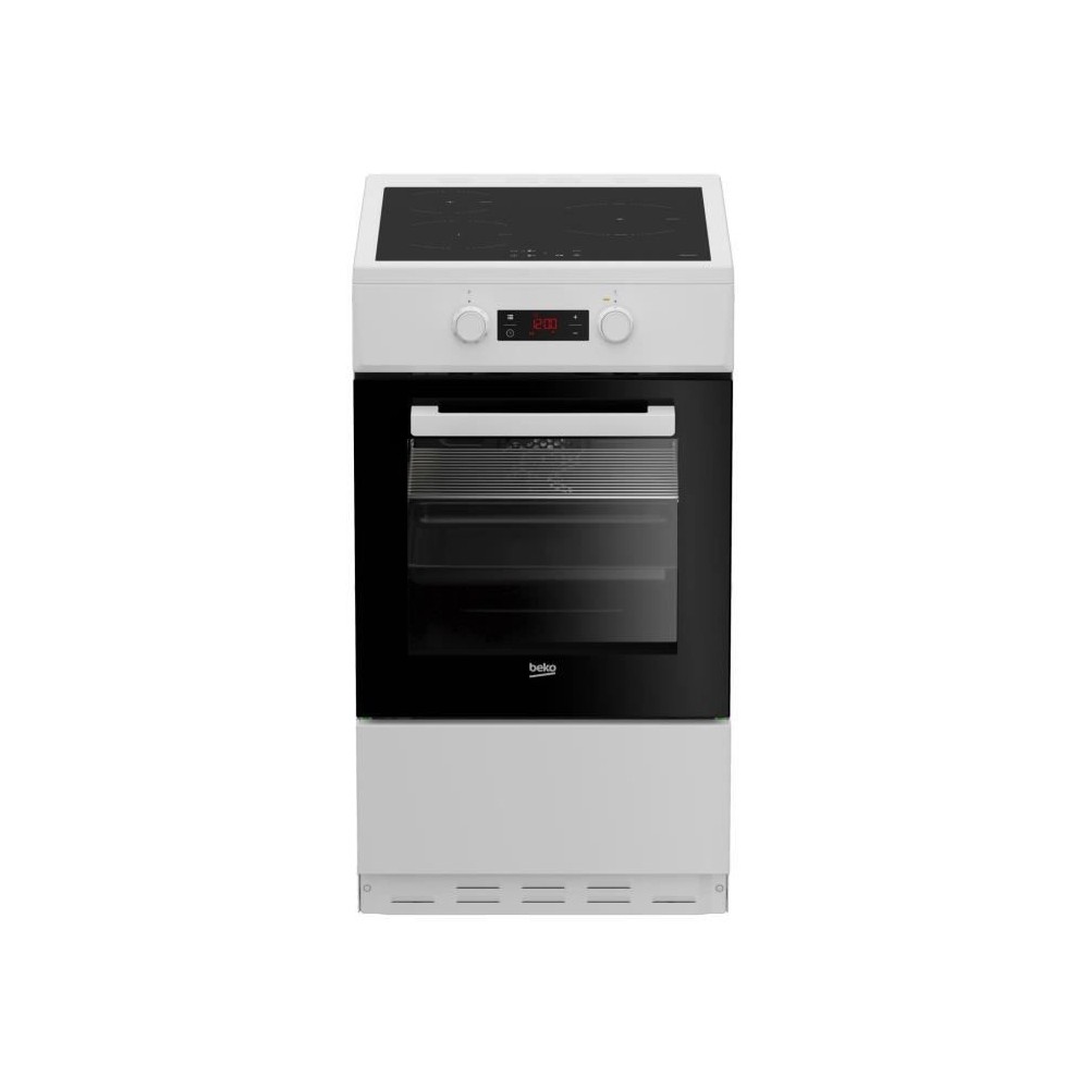 Cuisiniere induction - BEKO - FSM58301WC - 3 feux - 0,92 kwh/cycle - 5