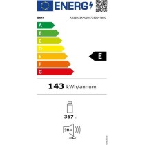 Réfrigérateur monoporte tout utile - BEKO - RSSE415K40SN - Classe E