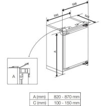 Congélateur Intégrable armoire BEKO BU1204N - 3 tiroirs - Porte rév