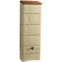 Récupérateur d'eau mural - BELLI - 300 L - Beige