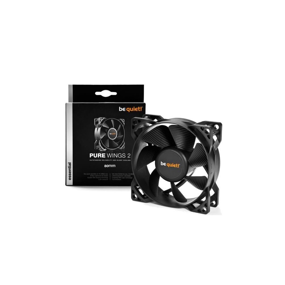 Be Quiet Ventilateur de boîtier PURE WINGS 2 - 80mm