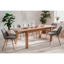 Table a manger extensible 6-10 personnes - Rectangulaire - MDF - Indus