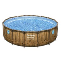 Piscine BESTWAY hors sol ronde Power Steel™ SwimVista 488 x 122 cm m