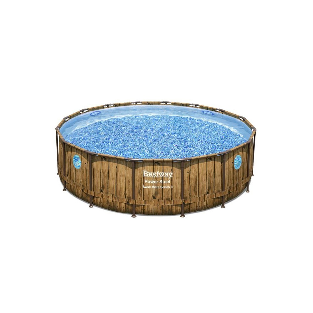 Piscine BESTWAY hors sol ronde Power Steel™ SwimVista 488 x 122 cm m