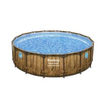 Piscine BESTWAY hors sol ronde Power Steel™ SwimVista 488 x 122 cm m