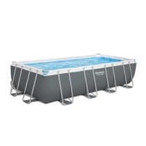 Piscine tubulaire Power Steel rectangulaire 5,49 x 2,74 x 1,22 m - Bes