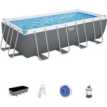 BESTWAY Piscine hors sol Power Steel™ 488 x 244 x 122 cm, filtre a s