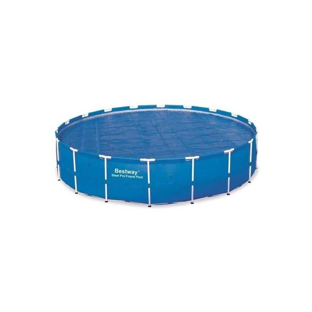 Bâche solaire - BESTWAY - Frame Pool - Diametre 521cm - Bleu - 150 gr