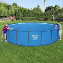 Bâche solaire - BESTWAY - Frame Pool - Diametre 521cm - Bleu - 150 gr